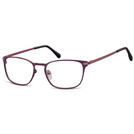 Oprawki okularowe kocie oczy damskie stalowe Sunoptic 991E fioletowe